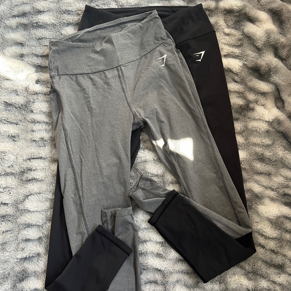 Gymshark Gray and Black Leggings